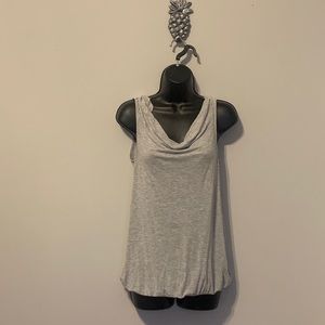 Ann Taylor LOFT Light Gray Tank Top - Small